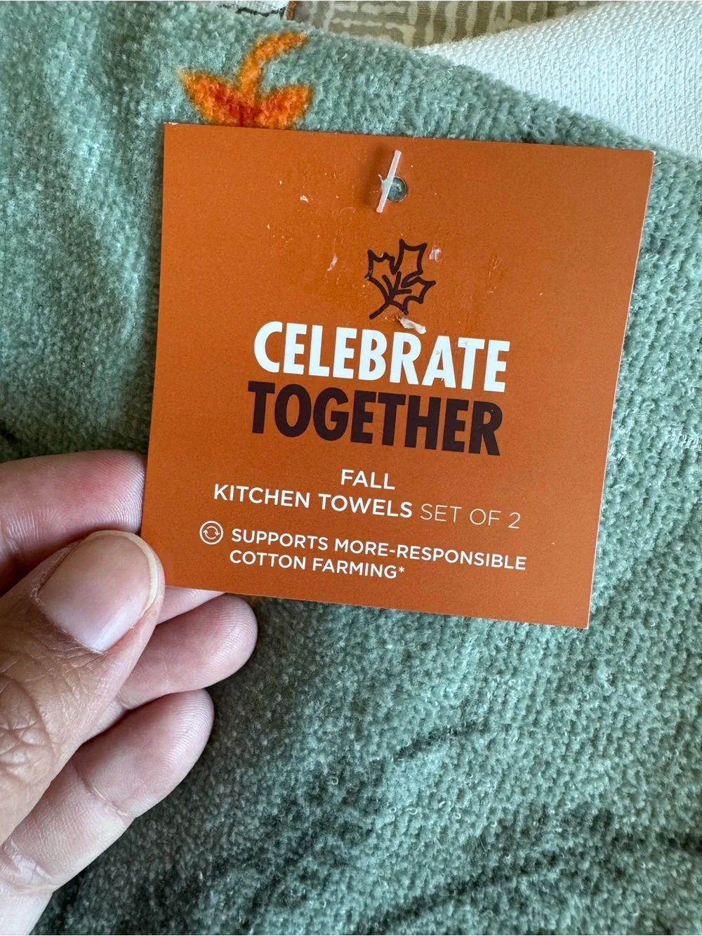 Autumn Pumpkin Kitchen Towels - Two Sets